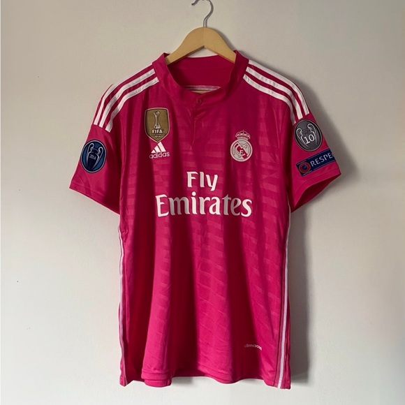 Real Madrid 14/15 UCL Chicharito #14 Jersey Pink Size Medium - Picture 2 of 2